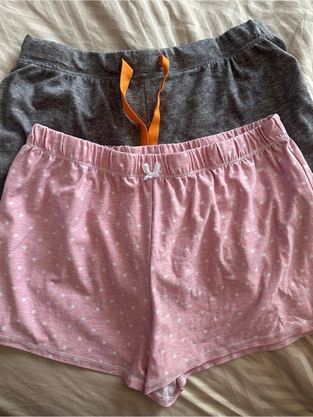 2 piece Women's Sleep Lounge Shorts - Pink
Polka Dot & Gray